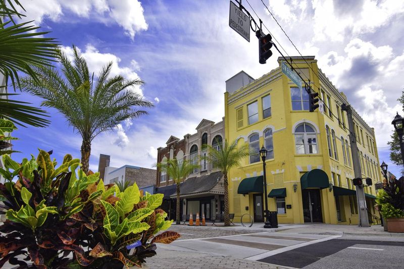 Downtown Street in historic Ocala, Florida.