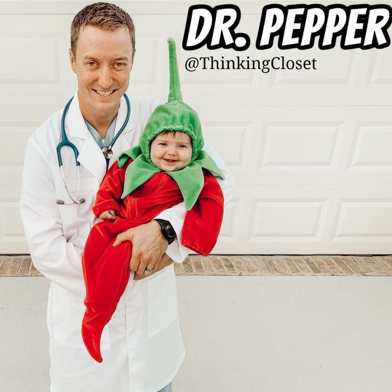 Dr. Pepper costume