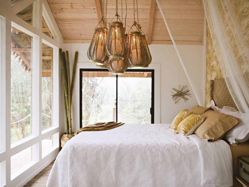 Dreamy Tropical Tree House bedroom