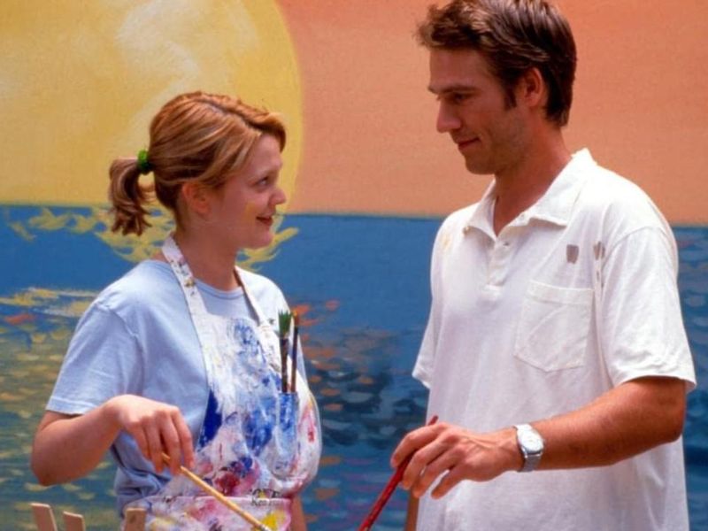 Drew Barrymore and David Vartan in Never Been Kissed