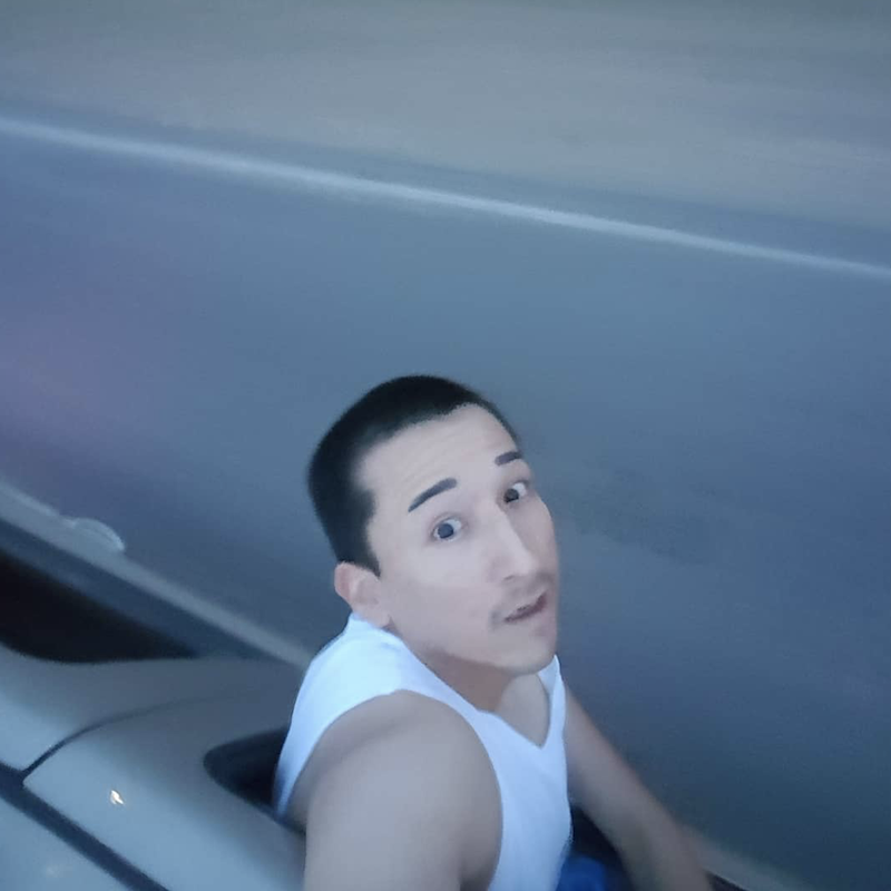 Driving selfie