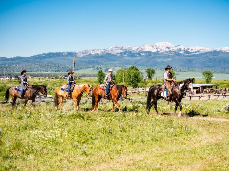 Dude Ranch horse tour in Montana