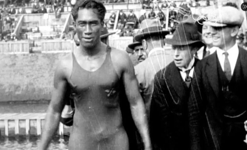 Duke Kahanamoku at 1912 Stockhold Olympics