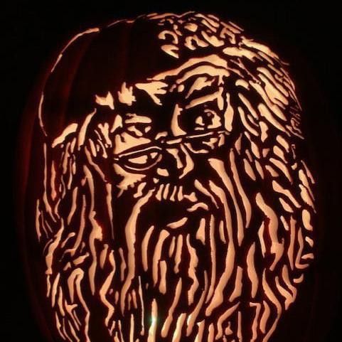 Dumbledore pumpkin carving