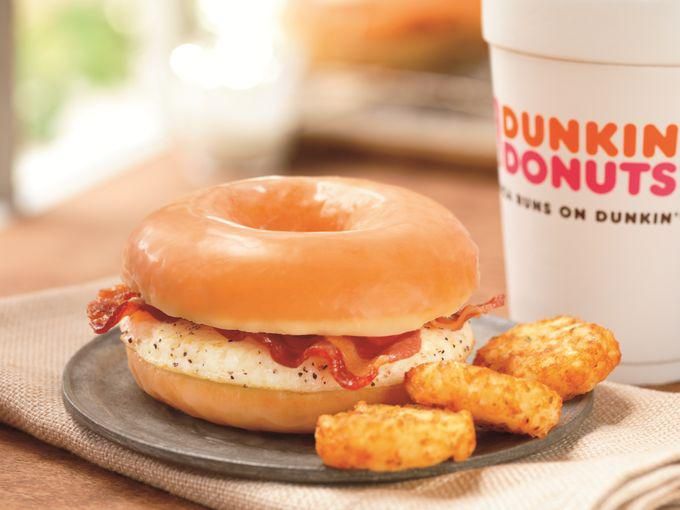 Dunkin' Donut's Glazed Breakfast Sandwich