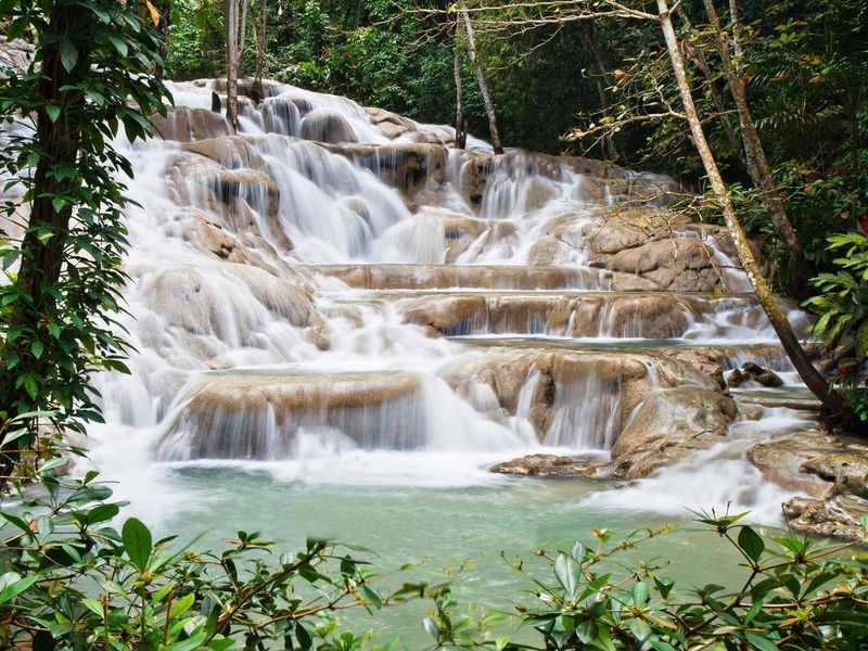 Dunn's River Fall, in Ocho Rios Jamaica