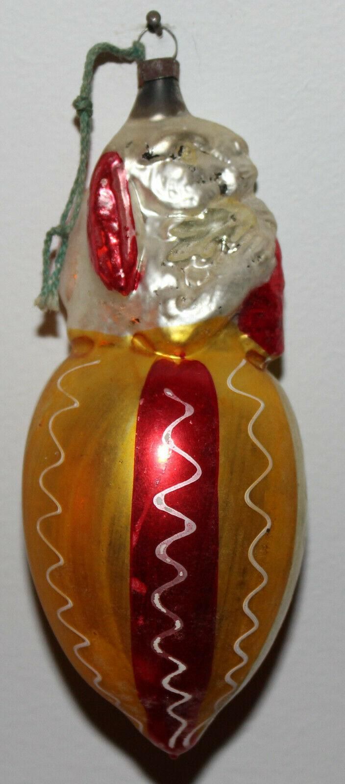 Early German Handblown Glass Rabbit Christmas Ornament