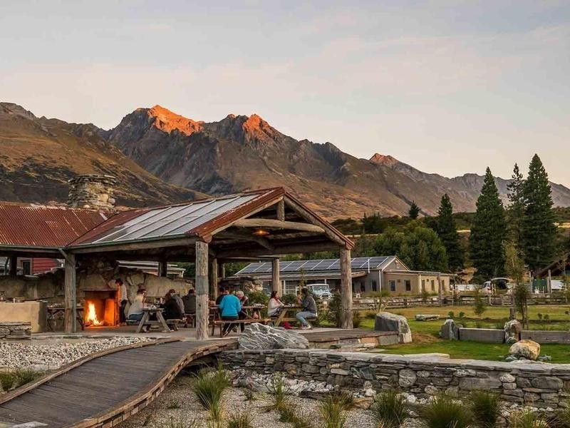 Eco camp in New Zealand