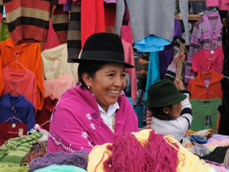 Ecuadorian traditional market
