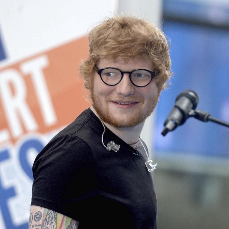 Ed Sheeran at the mic