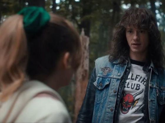 Eddie Munson and Chrissy Cunningham characters in "Stranger Things"