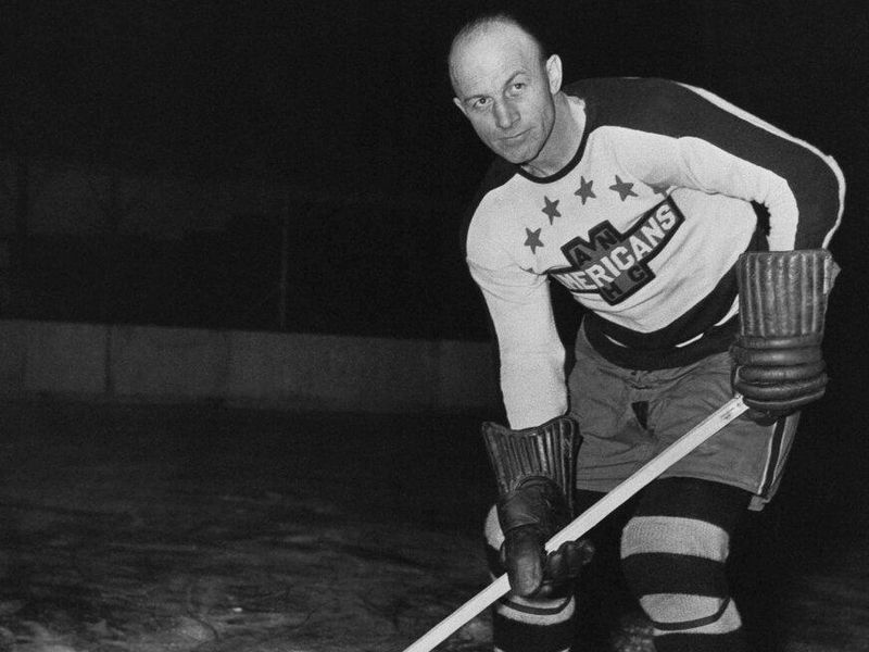 Eddie Shore with the New York Americans
