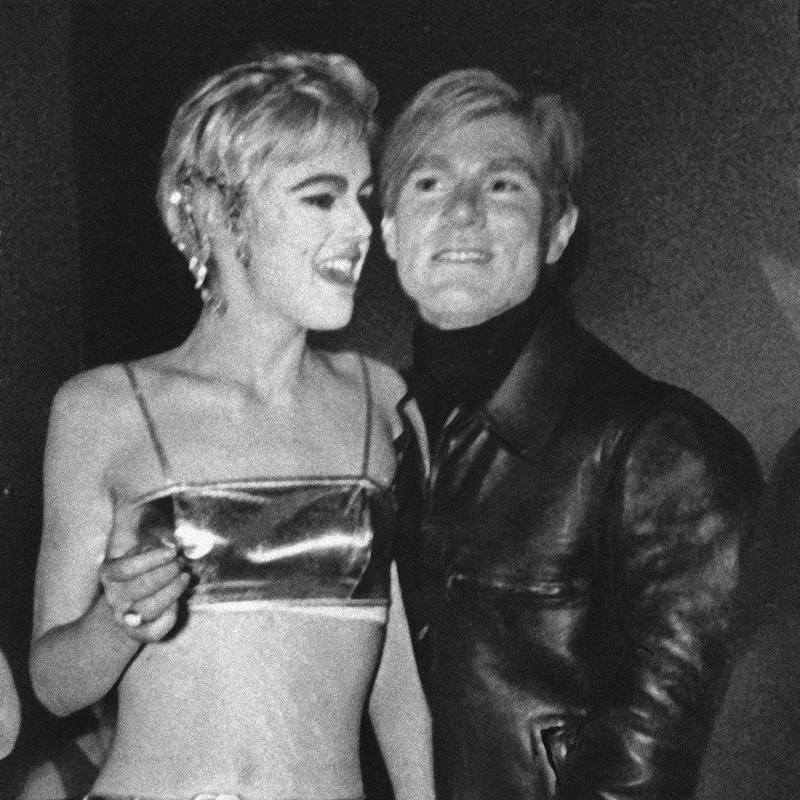 Edie Sedgwick with Andy Warhol