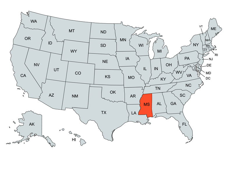 Education Map of Mississippi