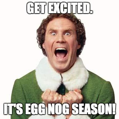 Egg nog season meme