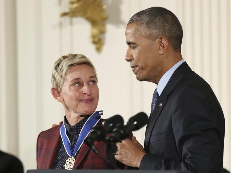 Ellen DeGeneres & Barack Obama