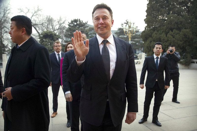 Elon Musk in Beijing, China, in 2019