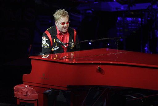 Elton John performing in 2009
