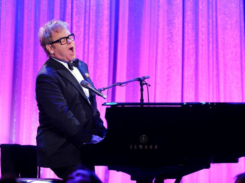 Elton John performing in 2010