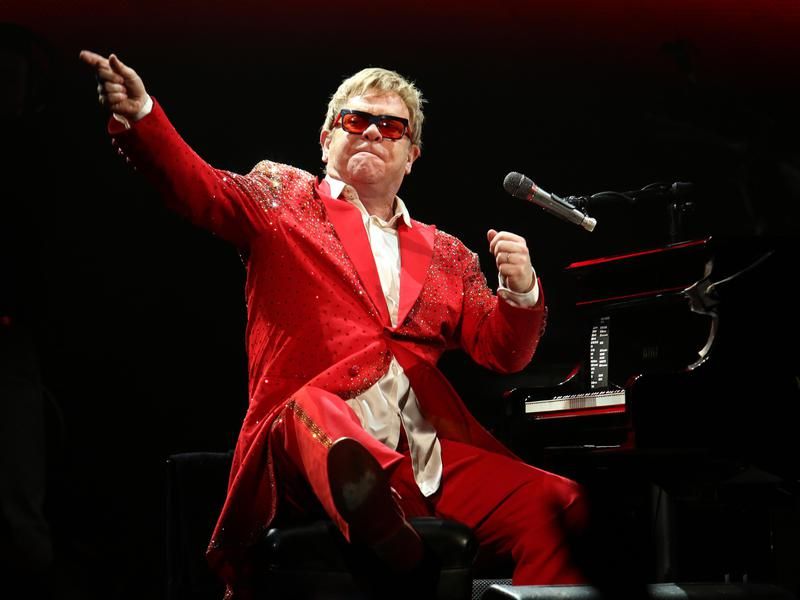 Elton John performs at the Barclays Center