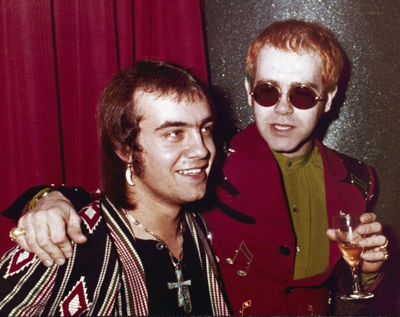 Elton John with Bernie Taupin