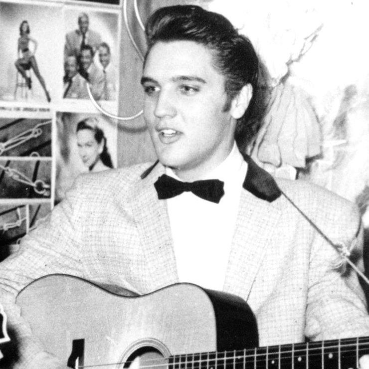 Elvis Presley playing the New Frontier Hotel in Las Vegas