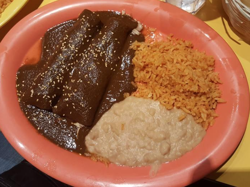 Enchilada mole dinner at Tu Mero Mole