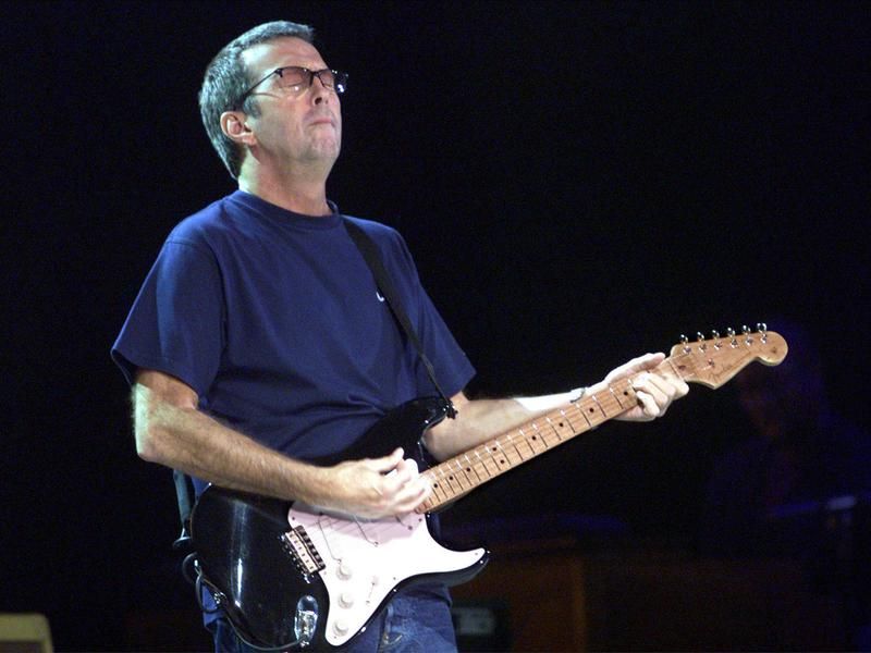 Eric Clapton playing ‘Blackie’ Stratocaster Guitar