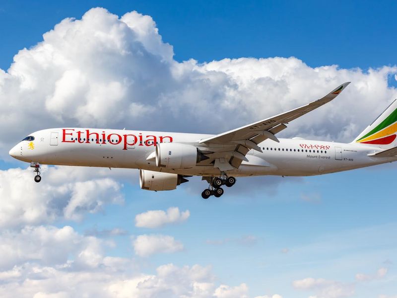 Ethiopian Airbus A350-900 airplane