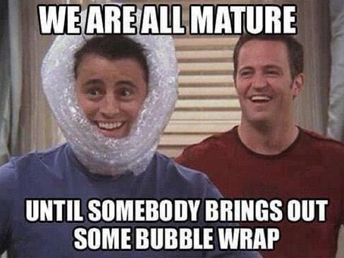 Everyone loves bubble wrap meme