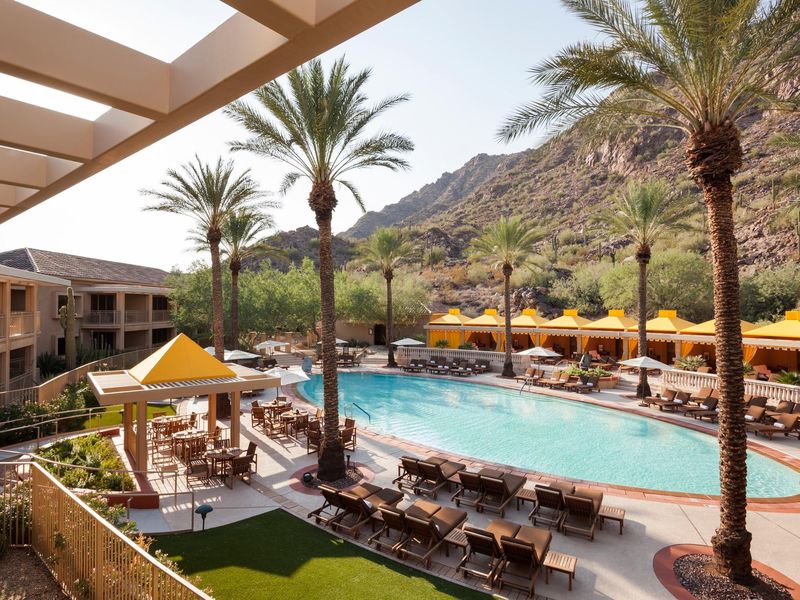 Exclusive pool at the Canyon Suites at the Phoenician hotel