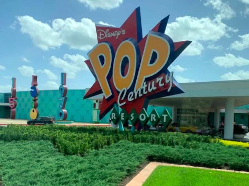 Exterior of Disney's Pop Century Resort