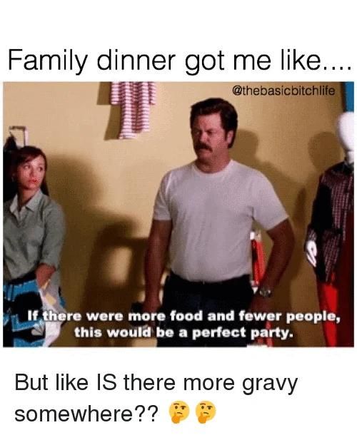Family dinner meme