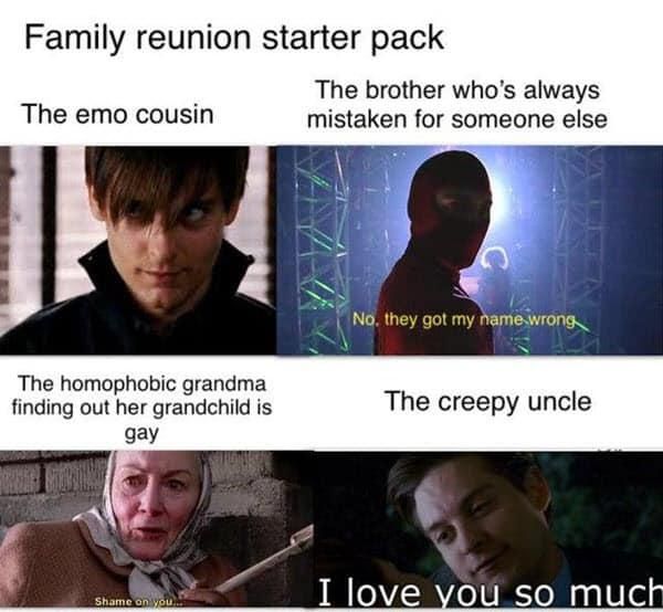 Family reunion starter pack