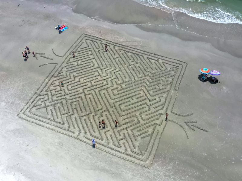 Famous mazes in Sunset Beach