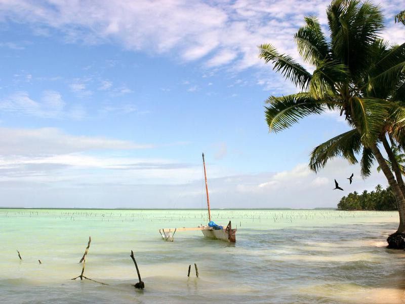 Fanning Island in Kiribati