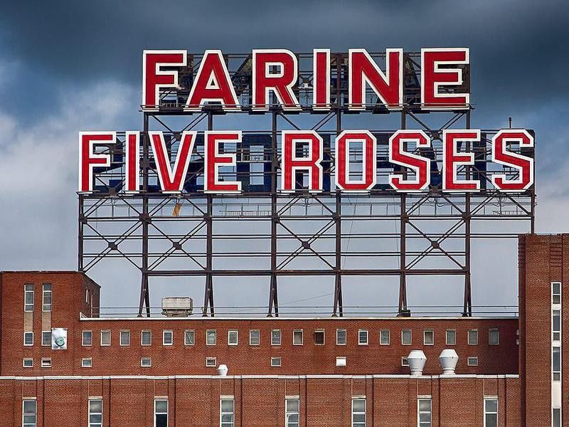 Farine Five Roses sign in Montreal
