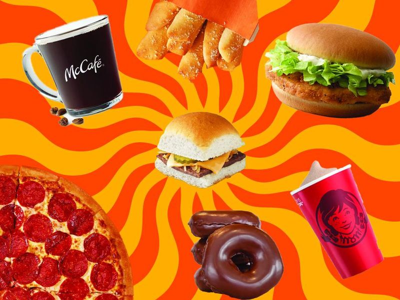 fast food collage