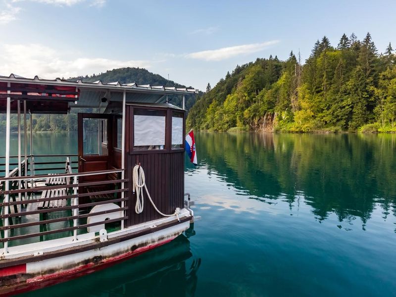 Ferry in Plitvice Lakes Croatia