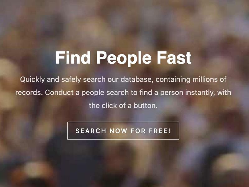 Find People Fast Website