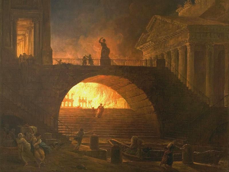 Fire in Rome