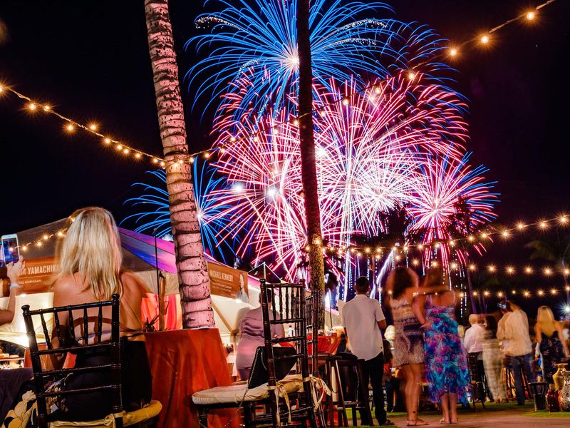 Fireworks at Hawaii Food & Wine Festival