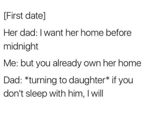 first date dad joke