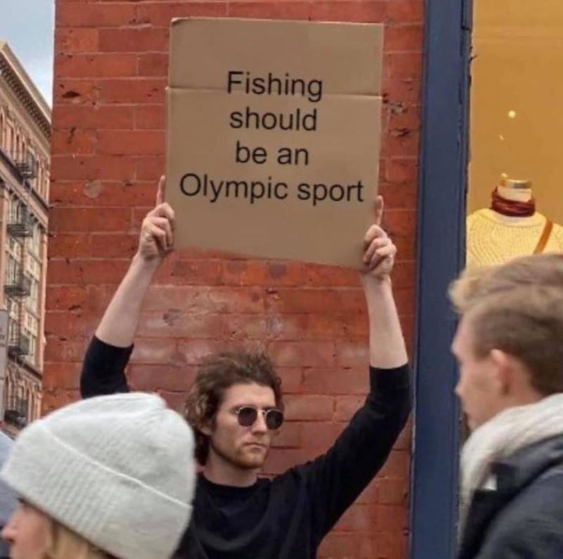 Fishing Olympic meme