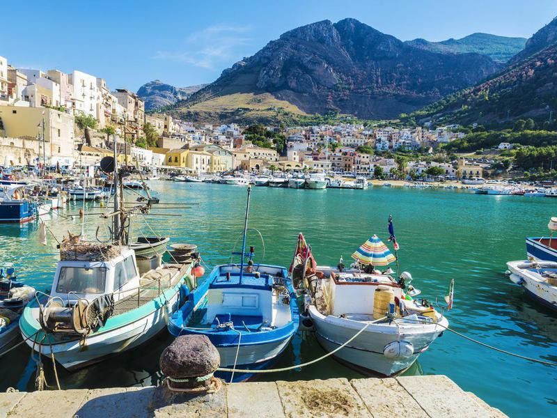 Fishing port in Sicily, Italy