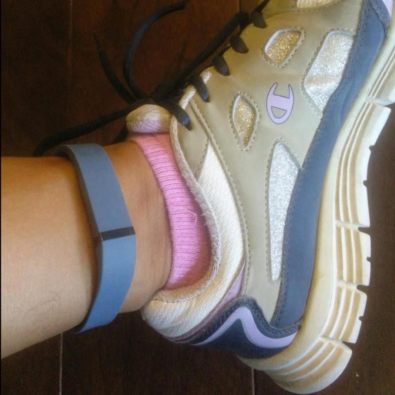 Fitbit Flex on ankle