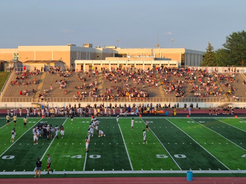 Football game at Burke Stadium