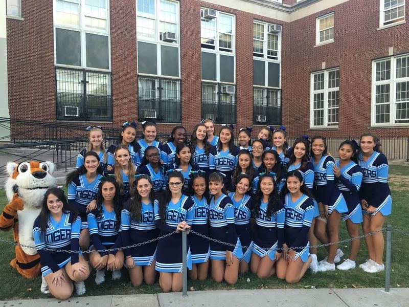 Fort Hamilton High School cheerleaders