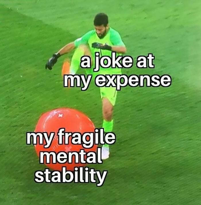 Fragile mental health meme