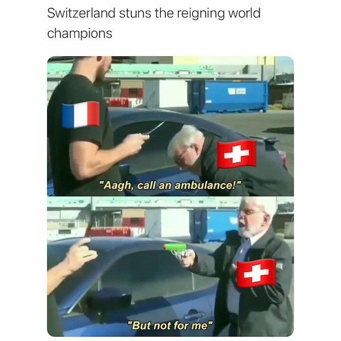 France loses to Switzerland